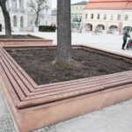 10.03.2021. Kielce. Miejsca nasadzeń kwiatów i krzewów na terenie miasta / Wiktor Taszłow / Radio Kielce