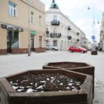 10.03.2021. Kielce. Miejsca nasadzeń kwiatów i krzewów na terenie miasta / Wiktor Taszłow / Radio Kielce