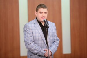 12.03.2021. Kielce. Konferencja prasowa dotycząca leczenia Hani Terleckiej. Na zdjęciu: Grzegorz Prokop / Wiktor Taszłow / Radio Kielce