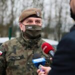 13.03.2021. Kielce. Nowi ochotnicy w szeregach WOT. Na zdjęciu: kpt. Marcin Kowal - oficer prasowy 10. Świętokrzyskiej Brygady Obrony Terytorialnej / Wiktor Taszłow / Radio Kielce