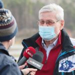 13.03.2021. Miedziana Góra. V WIELKIE STARCIE Subaru Impreza vs. Mitsubishi Lancer EVO. Na zdjęciu: Maciej Wisławski - pilot rajdowy / Wiktor Taszłow / Radio Kielce