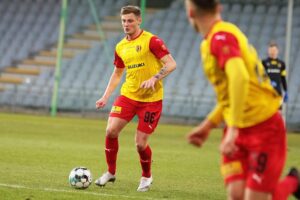 13.03.2021 Kielce. Fortuna 1. Liga. Korona Kielce - Puszcza Niepołomice / Wiktor Taszłow / Radio Kielce