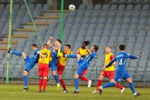 13.03.2021 Kielce. Fortuna 1. Liga. Korona Kielce - Puszcza Niepołomice / Wiktor Taszłow / Radio Kielce