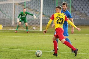 13.03.2021 Kielce. Fortuna 1. Liga. Korona Kielce - Puszcza Niepołomice / Wiktor Taszłow / Radio Kielce