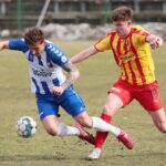 14.03.2021. Kielce. Mecz 24. kolejki III ligi: Korona II Kielce - Wisła Puławy / Wiktor Taszłow / Radio Kielce