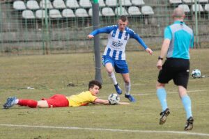 14.03.2021. Kielce. Mecz 24. kolejki III ligi: Korona II Kielce - Wisła Puławy / Wiktor Taszłow / Radio Kielce