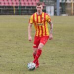 14.03.2021. Kielce. Mecz 24. kolejki III ligi: Korona II Kielce - Wisła Puławy / Wiktor Taszłow / Radio Kielce