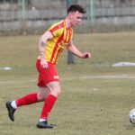 14.03.2021. Kielce. Mecz 24. kolejki III ligi: Korona II Kielce - Wisła Puławy / Wiktor Taszłow / Radio Kielce