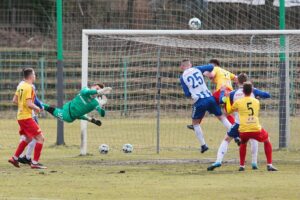 14.03.2021. Kielce. Mecz 24. kolejki III ligi: Korona II Kielce - Wisła Puławy / Wiktor Taszłow / Radio Kielce