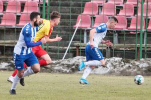 14.03.2021. Kielce. Mecz 24. kolejki III ligi: Korona II Kielce - Wisła Puławy / Wiktor Taszłow / Radio Kielce