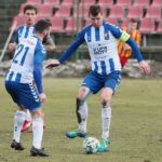 14.03.2021. Kielce. Mecz 24. kolejki III ligi: Korona II Kielce - Wisła Puławy / Wiktor Taszłow / Radio Kielce