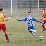 14.03.2021. Kielce. Mecz 24. kolejki III ligi: Korona II Kielce - Wisła Puławy / Wiktor Taszłow / Radio Kielce