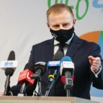 15.03.2021. Kielce. Ogłoszenie przez WFOŚiGW konkursu dla gmin i szkół "Czyste Świętokrzyskie". Ryszard Gliwiński - prezes WFOŚiGW / Wiktor Taszłow / Radio Kielce