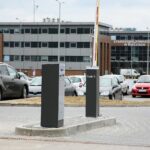 15.03.2021. Kielce. Parking przed starostwem powiatowym / Wiktor Taszłow / Radio Kielce