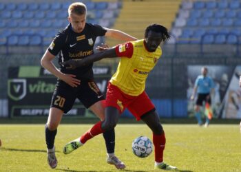 28.04.2021 Olsztyn. Fortuna 1. Liga. Mecz Stomil Olsztyn – Korona Kielce / stomilolsztyn.com