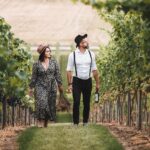 04.04.2021. Złota Pińczowska. Winnica Złota Wieś. Na zdjęciu: Ewelina i Marcin Ptak - właściciele / Winnica Złota Wieś