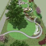 Bełzów. Wizualizacja ogrodu sensorycznego / Joanna Niewiadomska-Majewicz