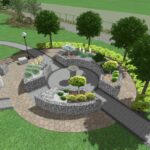 Bełzów. Wizualizacja ogrodu sensorycznego / Joanna Niewiadomska-Majewicz