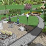 Bełzów. Wizualizacja ogrodu sensorycznego / Joanna Niewiadomska-Majewicz