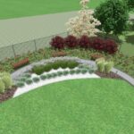 Bełzów. Wizualizacja ogrodu sensorycznego / Joanna Niewiadomska-Majewicz