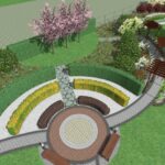 Bełzów. Wizualizacja ogrodu sensorycznego / Joanna Niewiadomska-Majewicz