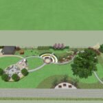 Bełzów. Wizualizacja ogrodu sensorycznego / Joanna Niewiadomska-Majewicz