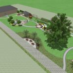 Bełzów. Wizualizacja ogrodu sensorycznego / Joanna Niewiadomska-Majewicz