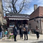 11.04.2021 Sandomierz. Turyści / Grażyna Szlęzak-Wójcik / Radio Kielce