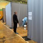 26.04.2021. Sandomierz. Punkt Szczepień Powszechnych / Grażyna Szlęzak-Wójcik / Radio Kielce