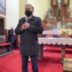 11.04.2021. Góry Wysokie. Msza św. za Ojczyznę i w intencji ustania pandemii. Na zdjęciu: poseł Marek Kwitek / Grażyna Szlęzak-Wójcik / Radio Kielce