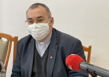 21.04.2021. Sandomierz. Na zdjęciu: ks. Bogusław Pitucha dyrektor Caritas Diecezji Sandomierskiej / Grażyna Szlęzak-Wójcik / Radio Kielce