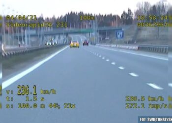 Suchedniów. Mężczyzna pędził trasą S7 z prędkością 236km/h / KPP w Skarżysku-Kamiennej