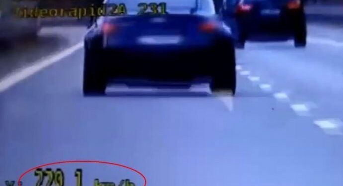 Mężczyzna jechał trasą S-7 z prędkością 229 km/h! / świętokrzyska policja