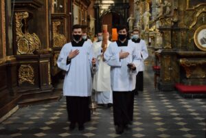 03.04.2021 Sandomierz. Katedra. Liturgia Wigilii Paschalnej / ks. Wojciech Kania