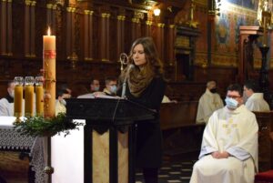 03.04.2021 Sandomierz. Katedra. Liturgia Wigilii Paschalnej / ks. Wojciech Kania