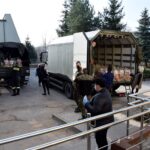 02.04.2021 Bodzentyn. Przekazane paczek z żywnością / UMiG Bodzentyn