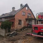 13.04.2021. Wólka Bałtowska. Prace po pożarze / Emilia Sitarska / Radio Kielce