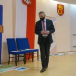 16.04.2021. Kielce. Konkurs plastyczny „112 - zawsze w gotowości”. Na zdjęciu: Zbigniew Koniusz - wojewoda świętokrzyski / Marcin Marszałek / Radio Kielce