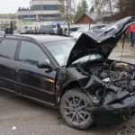 16.04.2021. Kielce. Wypadek na ulicy Kołłątaja / Kamil Król / Radio Kielce