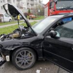 16.04.2021. Kielce. Wypadek na ulicy Kołłątaja / Kamil Król / Radio Kielce