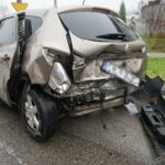 16.04.2021. Kielce. Wypadek na ulicy Kołłątaja / Kamil Król / Radio Kielce