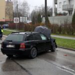 16.04.2021. Kielce. Wypadek na ulicy Kołłątaja / Kamil Król / Radio Kielce