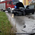 16.04.2021. Kielce. Wypadek na ulicy Kołłątaja / Kamil Król / Radio Kielce