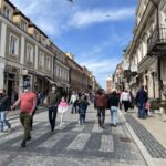 11.04.2021 Sandomierz. Turyści / Grażyna Szlęzak-Wójcik / Radio Kielce