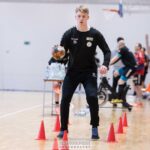29.04.2021. Kielce. Wspólny trening Łomży Vive Kielce i AZS UJK Kielce. Na zdjęciu: Haki Thrasarson / kielcehandball.pl