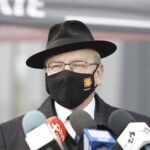 26.04.2021 Końskie. Konferencja dotycząca strefy gospodarczej w Końskich. Na zdjęciu burmistrz Końskich Krzysztof Obratański / Jarosław Kubalski / Radio Kielce