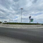 26.04.2021. Prząsław koło Jędrzejowa. Droga krajowa nr 78. Dojazd do ronda / Wiktor Taszłow / Radio Kielce