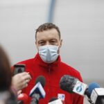 19.02.2021. Kielce. Świętokrzyski Szpital Tymczasowy. Na zdjęciu: Michał Domagała - koordynator oddziału intensywnej terapii Świętokrzyskiego Szpitala Tymczasowego / Jarosław Kubalski / Radio Kielce