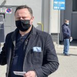 27.04.2021. Kielce. Konferencja Nowej Lewicy. Na zdjęciu: Andrzej Szejna - lider świętokrzyskich struktur Nowej Lewicy / Jarosław Kubalski / Radio Kielce