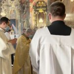 04.04.2021. Sandomierz. Bazylika katedralna. Msza rezurekcyjna.  Na zdjęciu: Krzysztof Nitkiewicz - biskup sandomierski / Grażyna Szlęzak-Wójcik / Radio Kielce